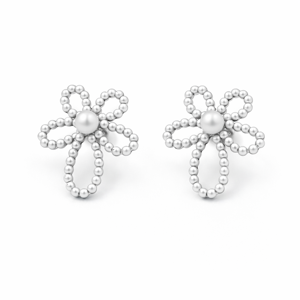 Blooming Pearl Earrings