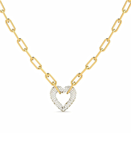 Diamond Heart Pendant Necklace