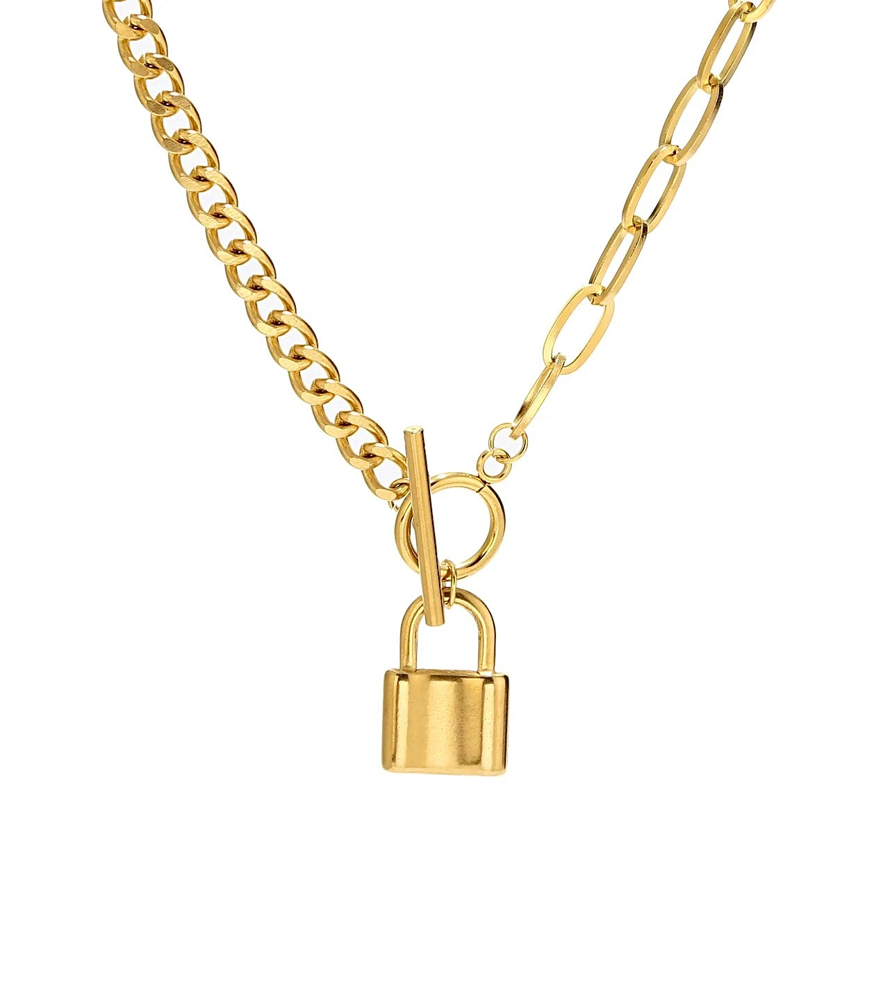 Padlock Chain Necklace 