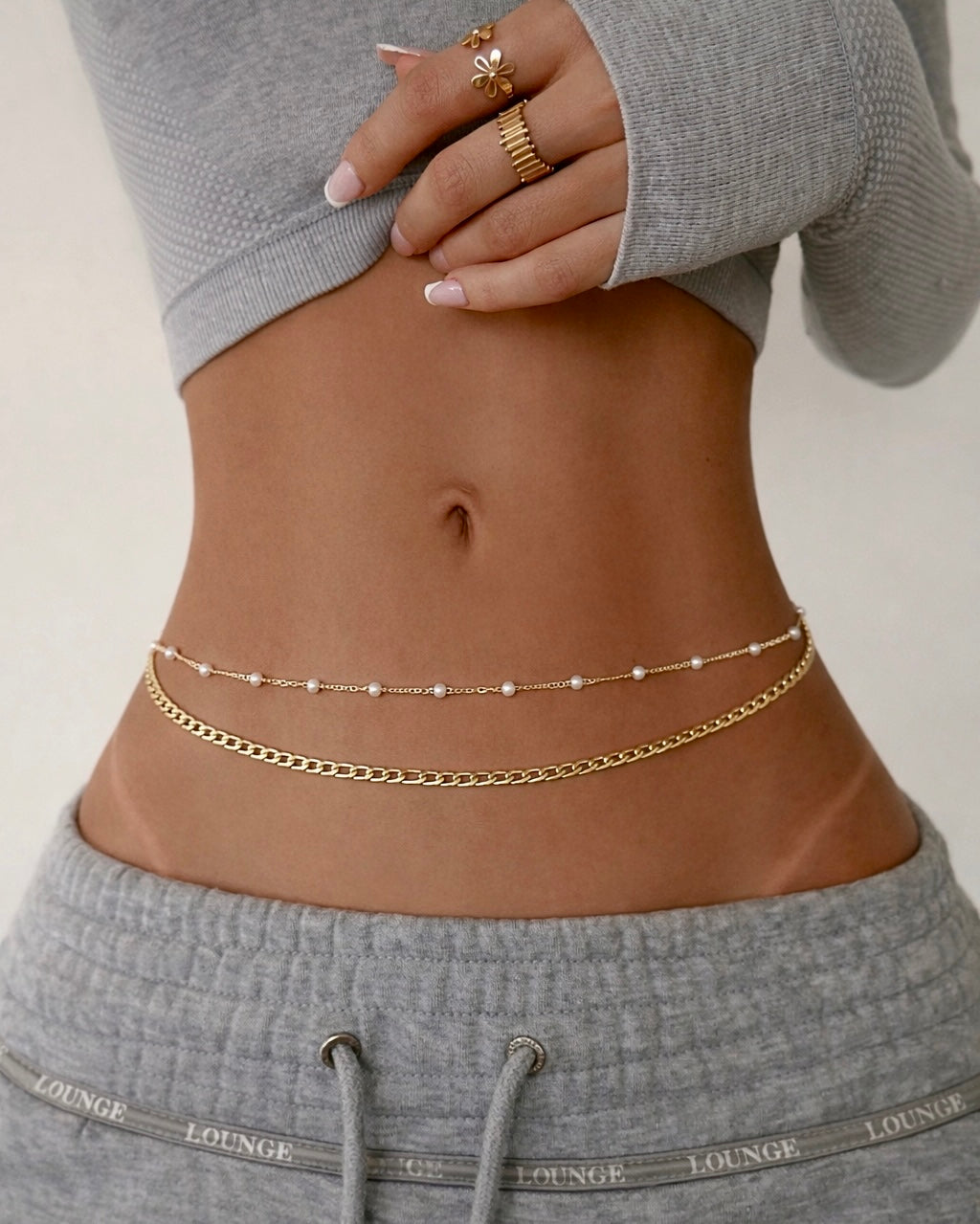 She Is The Moment Double Layer Waist Chain