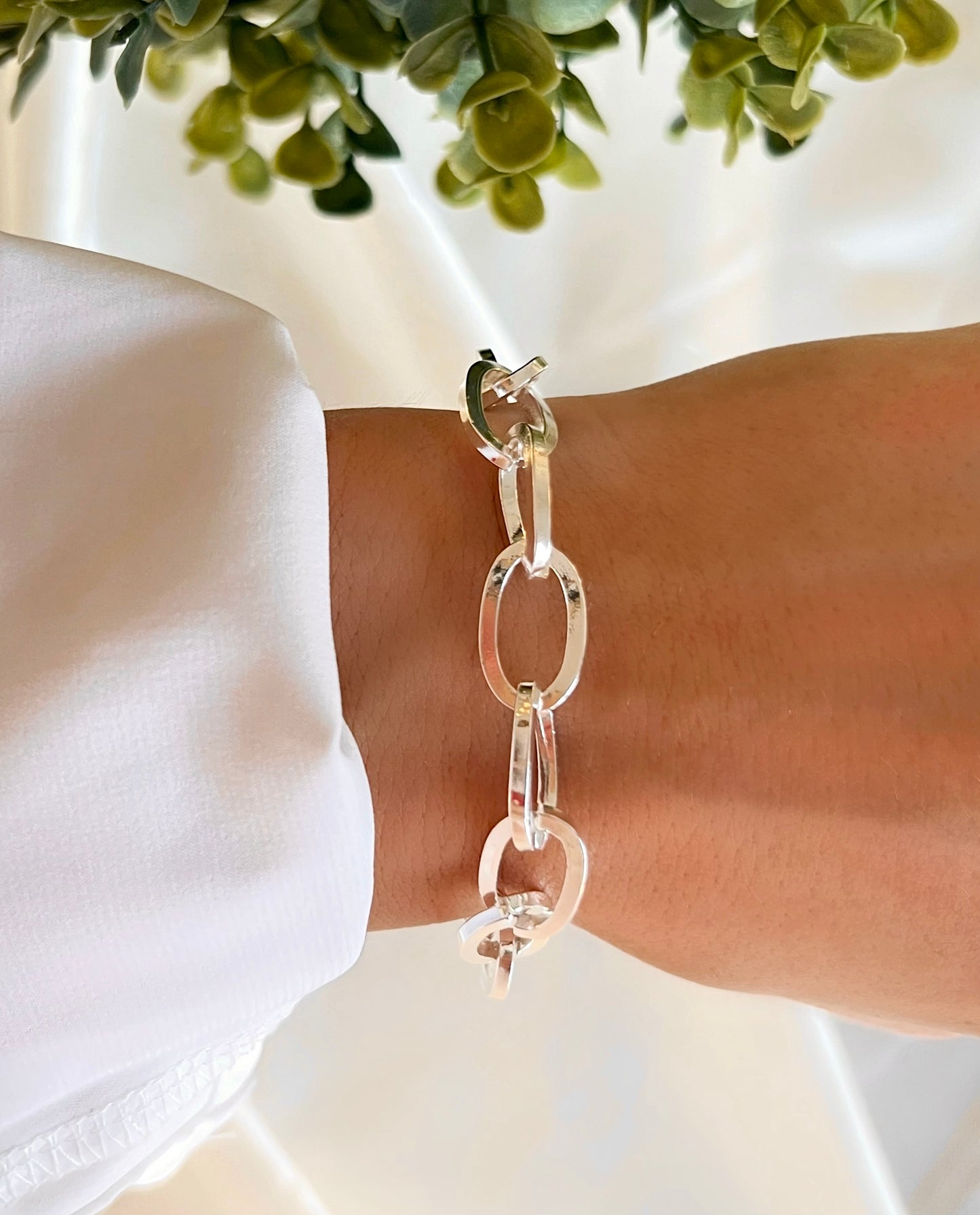 Silver Link Chain Bracelet