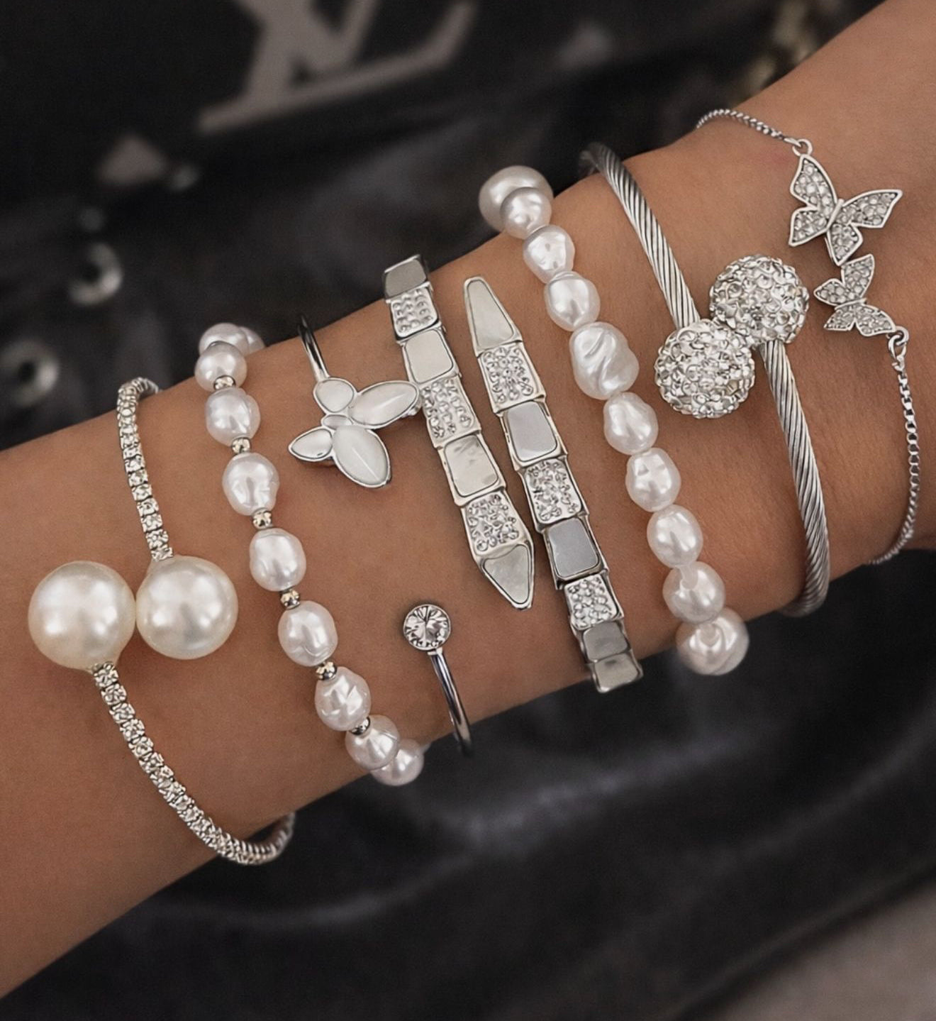 Beaded Pearl Bracelet