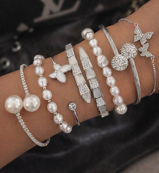 Beaded Pearl Bracelet