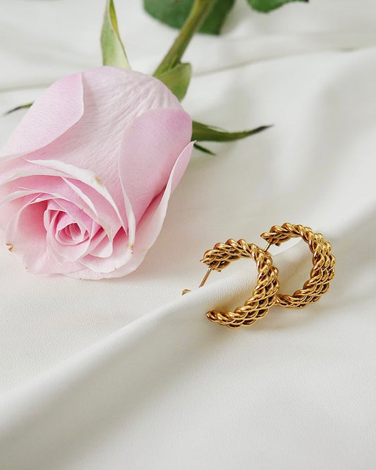 Love Story Hoop Earrings
