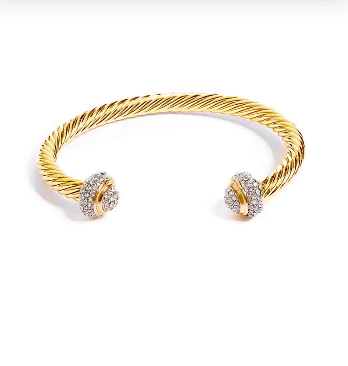 Twisted Cable Diamond Cuff