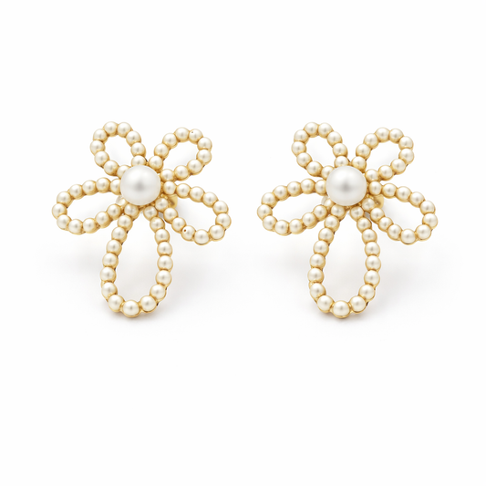 Blooming Pearl Earrings