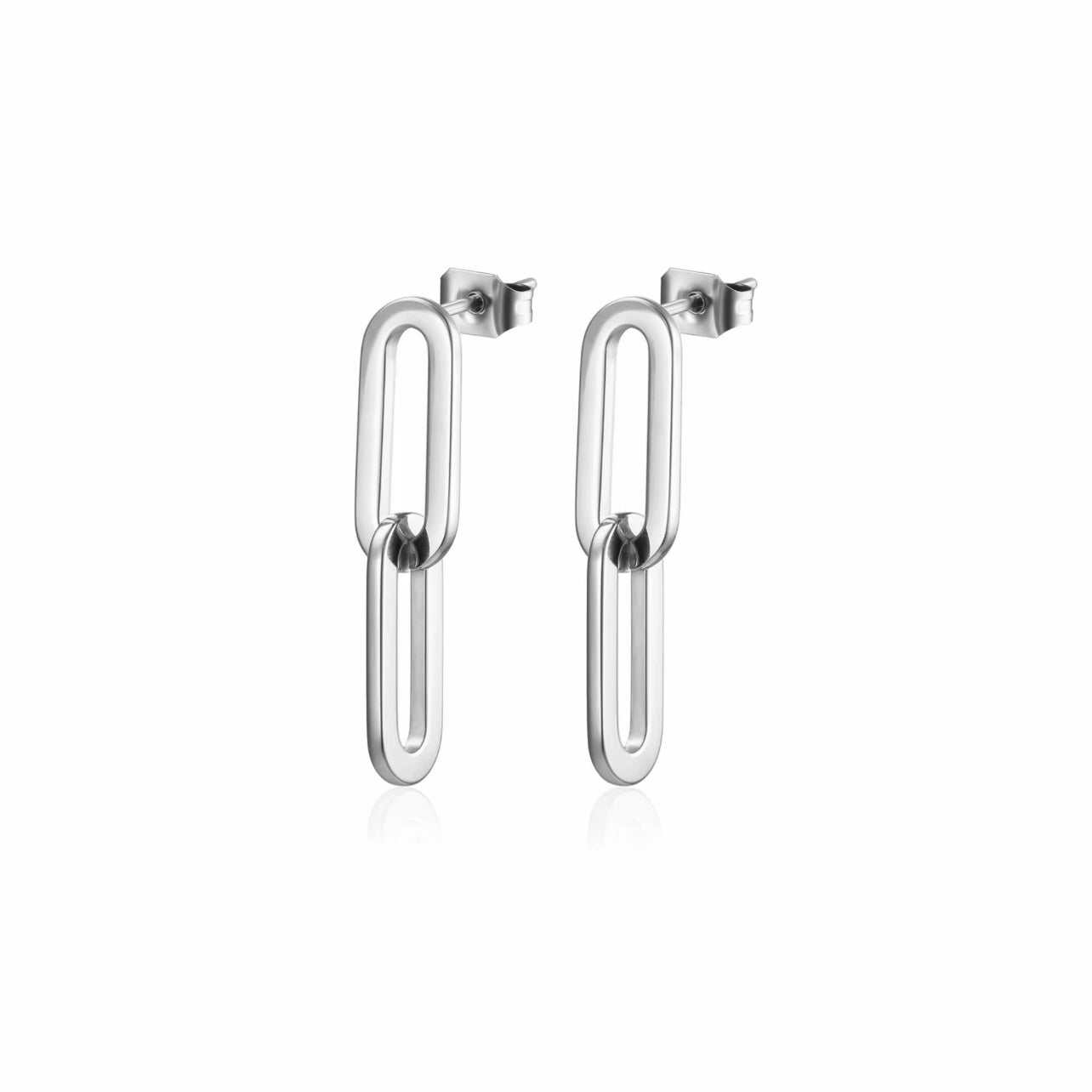 Regal Link Huggie Earrings