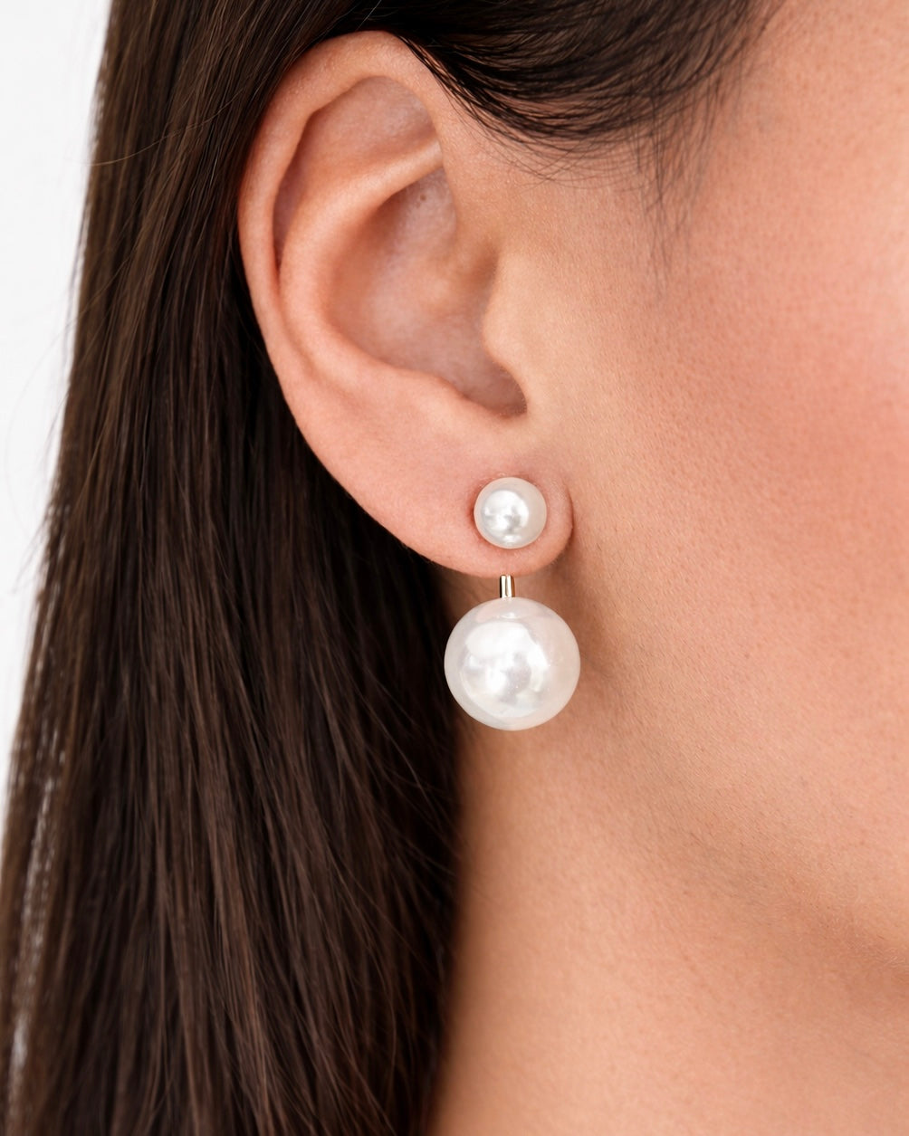 Soft Power Double Pearl Earrings
