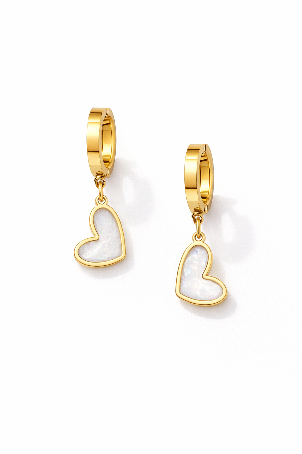 Pure Love Heart Huggies Earrings