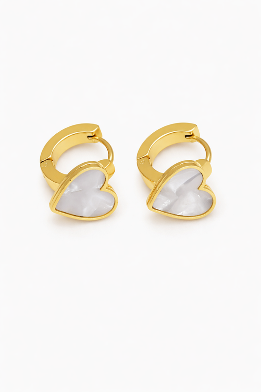 Sweetheart Huggie Earrings