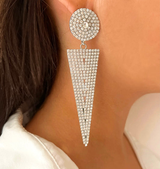 Zia Statement Earrings - gold | Statement Earrings | Silver Statement Earrings