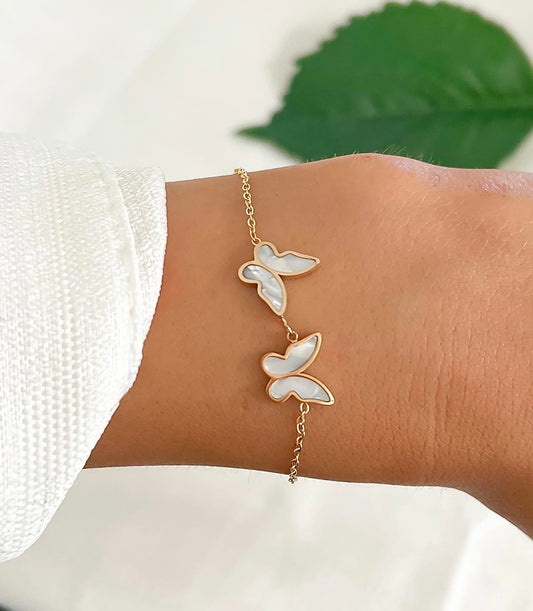 Luna Butterfly Bracelet | Butterfly Bracelet | Gold Chain Bracelet