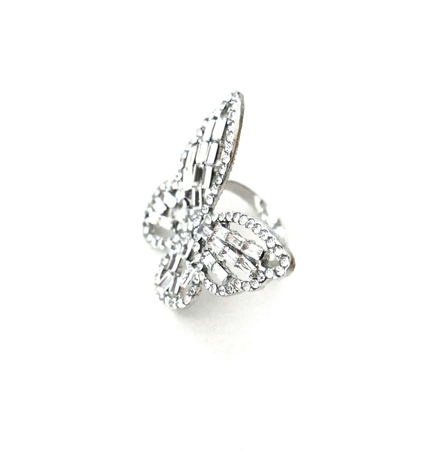 Tullia Adjustable Butterfly Ring | Silver Butterfly Rings | Butterfly Rings 