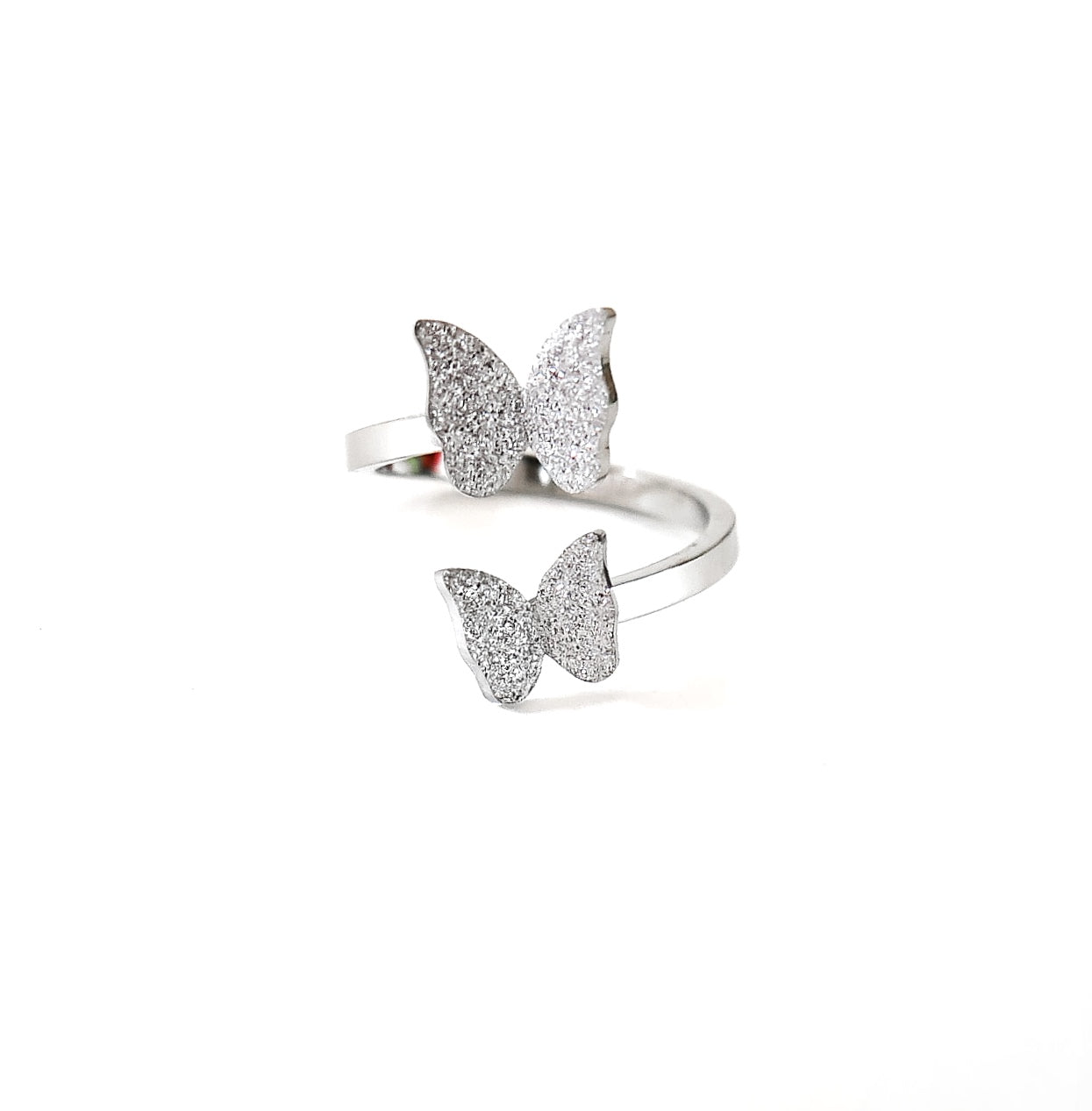 Vanessa Double Butterfly Ring | Silver Butterfly Rings | Rings For Women | Butterfly Rings