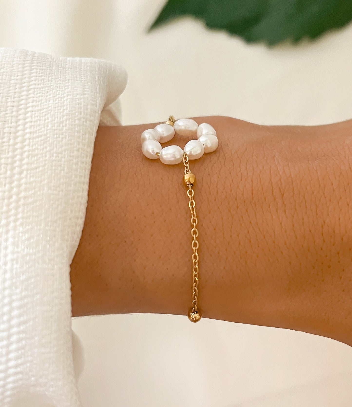 Opaline Bracelet | Pearl Bracelet Gold | Pearl Bracelet