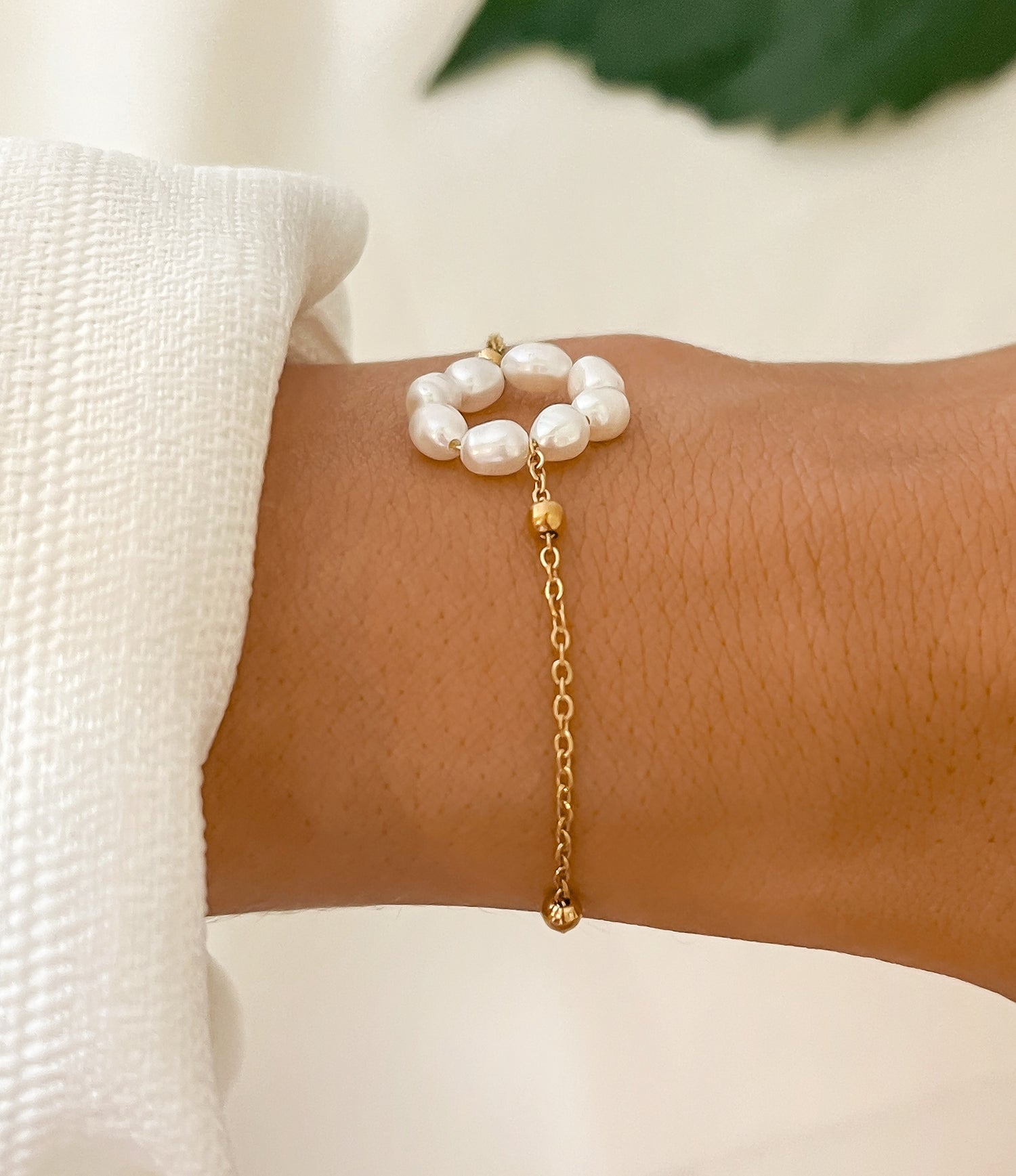 Opaline Bracelet | Pearl Bracelet Gold | Pearl Bracelet