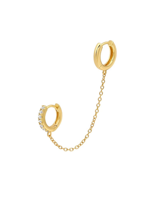 Leoni Double Huggie Earrings Set