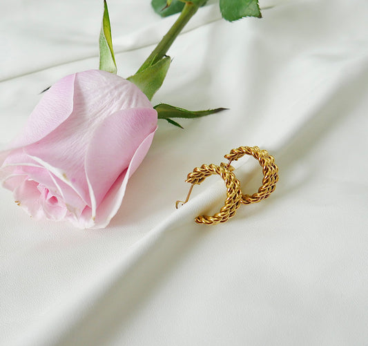 Braided Hoop Earrings