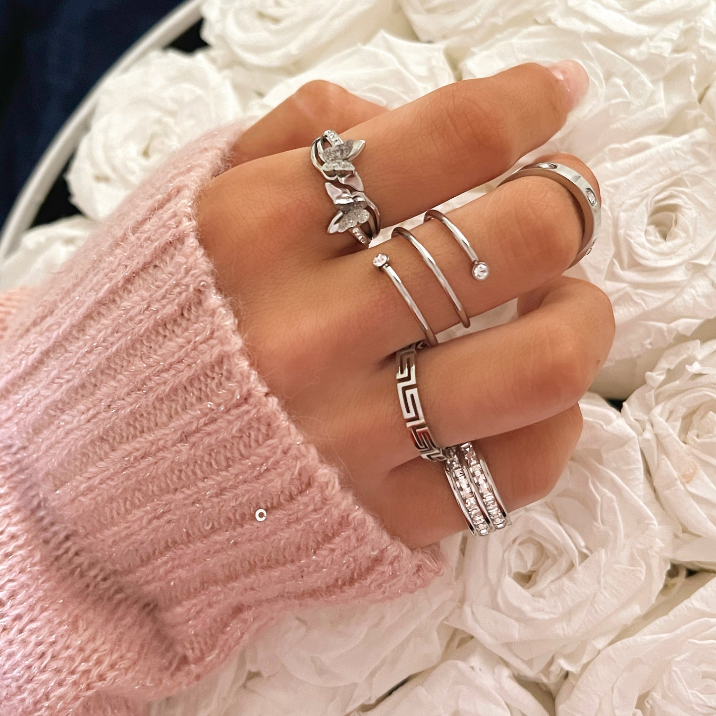 Asha Butterfly Ring | Silver Rings For Women | Rings For Women