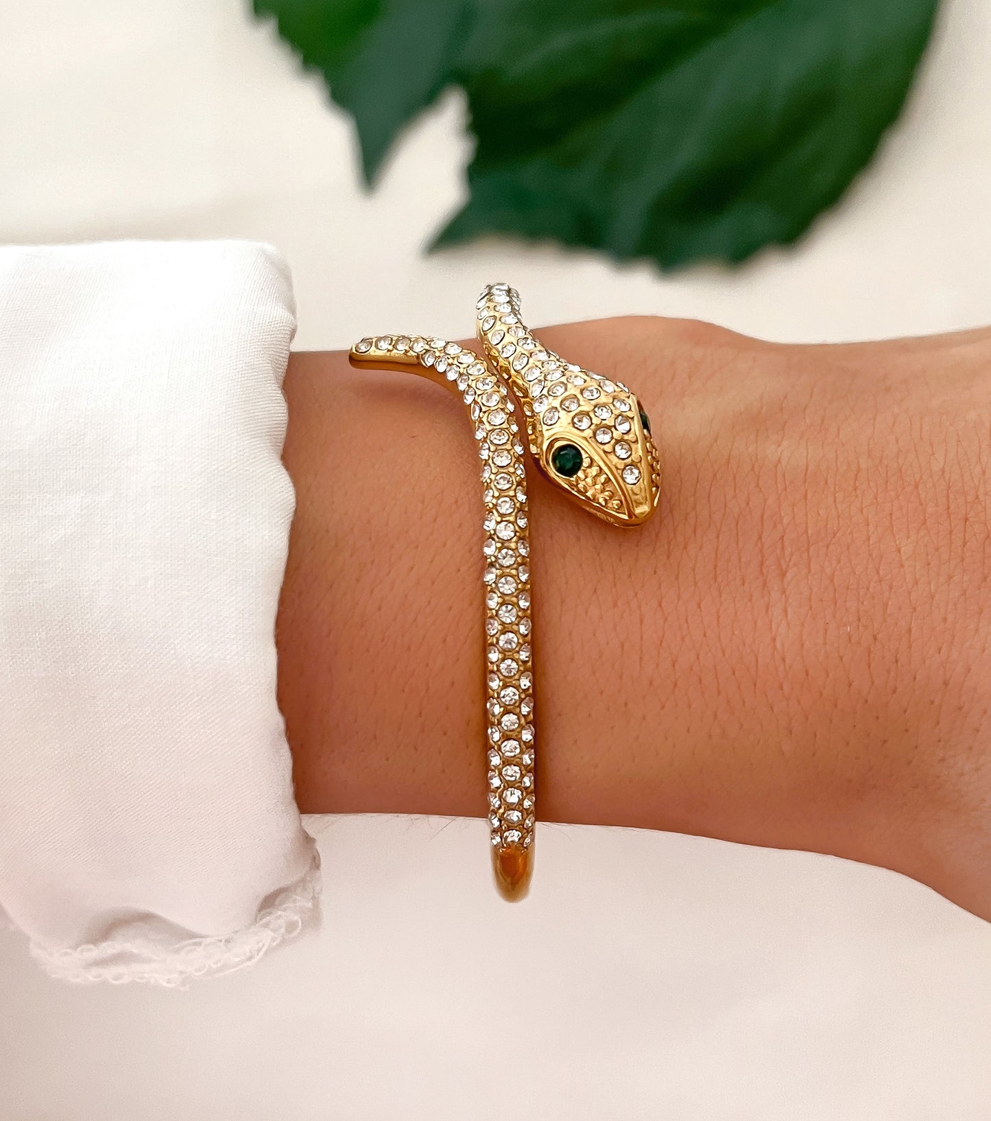 Diamond Snake Cuff